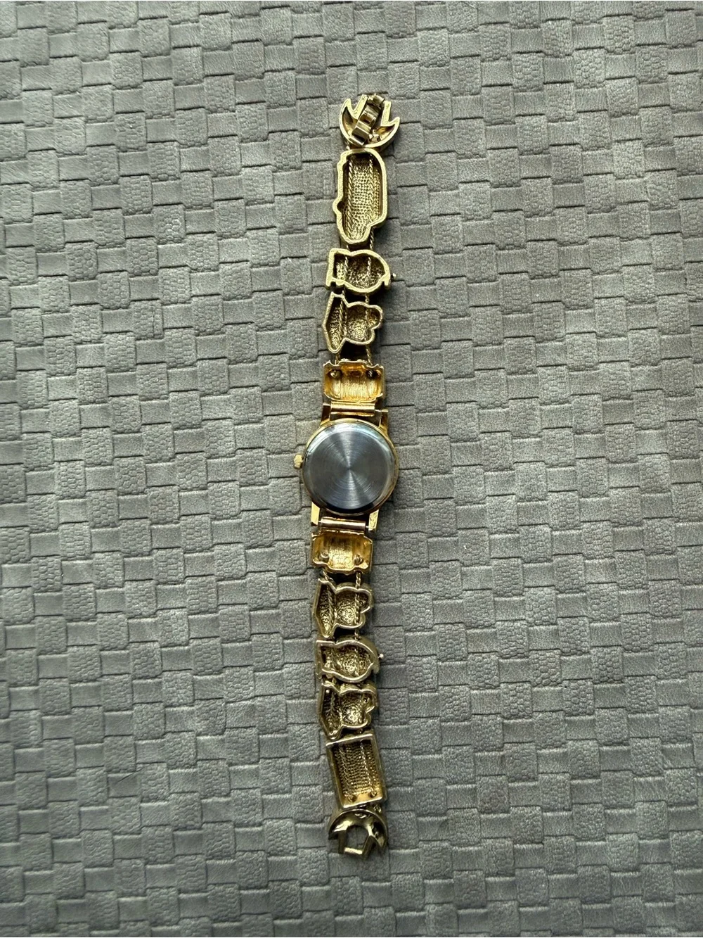 St. Morin Gold-tone Teacher Apple Link Quartz Watch